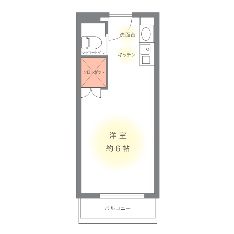 部屋の間取り図